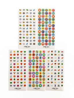 Цена за 3 шт. Наклейки детские оценки «Животные», 7×16 см, 10 листов