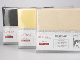 Простыня на резинке 2984/0-БЧ 200*90*25 рис. 592666 рогожка св. серый