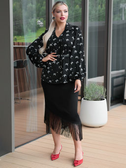 Блузка 0059-27п кремово-белый - Dora фото 37