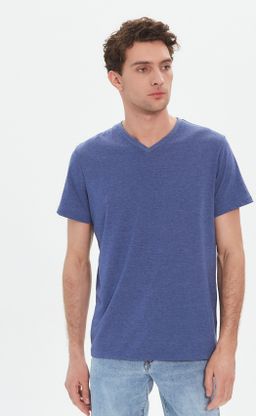 Футболка F111-6000-V blue melange