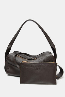 LEATHER SHOULDER BAG - Zara фото 6