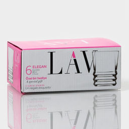 Набор стопок «Элеган», 70 мл, 5×6.2 см, 6 шт., стекло, прозрачный