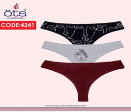 Набор женских трусов 3 шт 4217 - Ots фото 4