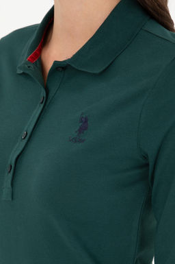 Женский темно-зеленый базовый свитшот Неожиданная скидка в корзине - U.s. polo assn фото 7