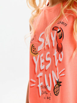 PELICAN, майка для девочек, Персиковый фото 3