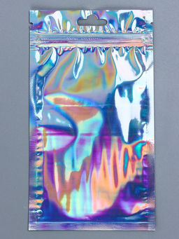 Цена за 50 шт. Пакет Zip - lock ПЭТ, иридисцентный, плоский, еврослот 9×16 см