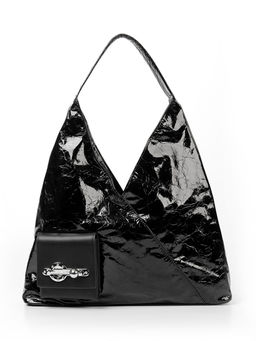 LACCOMA сумка Q6158-L-черный натуральная кожа полиэстер  фото 3