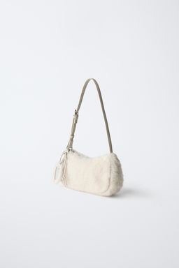 SHEEPSKIN SHOULDER BAG WITH CHARM - Zara фото 11