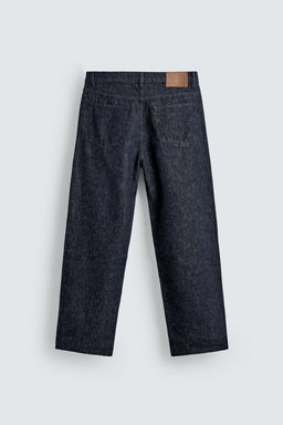 JEANS STRAIGHT FIT ALGOD?N - C??AMO / Azul - Zara фото 9