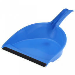 Комплект для уборки пластмассовый: совок 21,5х16,5х7см с резинкой + сметка 25,5х3,7см, ворс 5см "Арка-2" цвета в ассортименте: голубой, фуксия, салатовый (Китай)