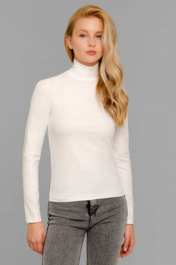 Арт.12803/4 Водолазка женская  42-50 (5 шт) Цвет:молочный