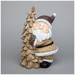 ФИГУРКА ДЕД МОРОЗ С ЕЛКОЙ 17*12,2*25,5 СМ