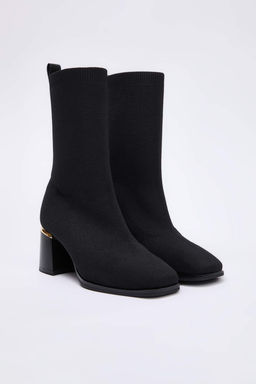 Siyah Kad?n Blok Topuklu Bot TAKAW26BO00120 - Trendyolmilla фото 3