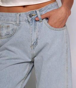 Джинсы #ОКТ055001, голубой