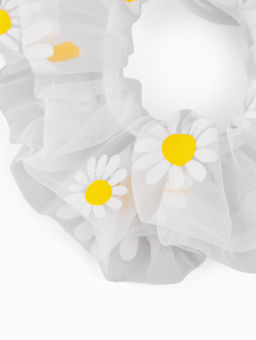 Цена за 2 шт. Резинка для волос «Ромашка» белая, Принцессы