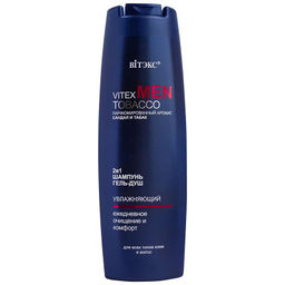 Vitex Men Tobacco Шампунь & Гель-душ 2в1 для всех типов кожи и волос, 400 мл