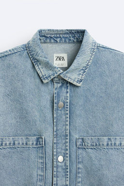 BOXY FIT DENIM GOMLEK - Zara фото 8