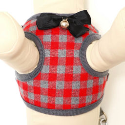 Комплект амуниции с мягкой шлейкой, L, поводок 120 х 1,5 см, ОШ 30-50 см, ОГ 36-56 см, красный 473 - Пижон фото 5