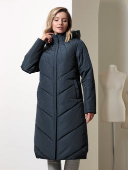 25415 Пальто т.синий - Dizzyway фото 6