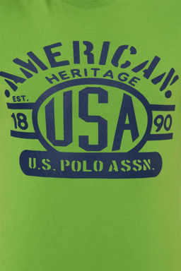 U. S. Polo Assn Мужская футболка Apple Green с круглым вырезом - U.s. polo assn фото 12