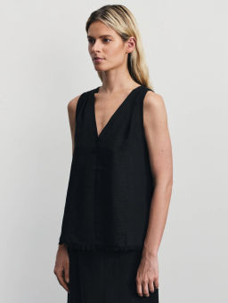 Блузка-топ с бахромой / Zarina  фото 4