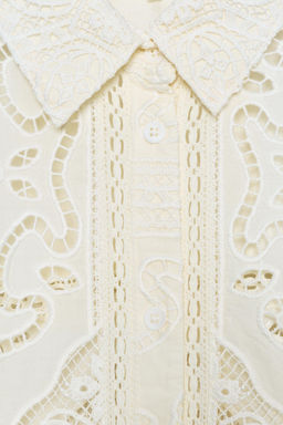 EMBROIDERED SHIRT DRESS ZW COLLECTION - Zara фото 8