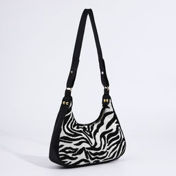 Сумка женская текстильная, 20х23х5.5 см, зебра - Nazamok фото 4