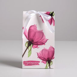 Цена за 2 шт. Пакет подарочный с лентой, упаковка, Хорошего настроения, 13?23?7 см