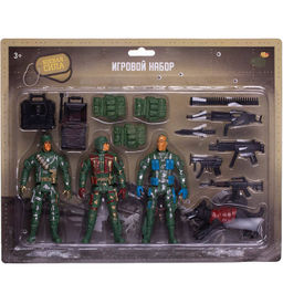 Игровой набор Abtoys Боевая сила Три солдата с собакой, экипировкой и оружием фото 6