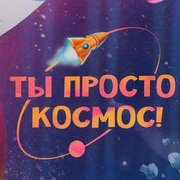 Пакет ламинированный Ты просто космос, радужная голография, ML 23 х 27 х 11,5 см - Дарите счастье фото 4