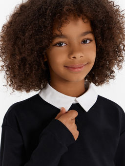 Джемпер для девочек в черном цвете - Mark formelle фото 5