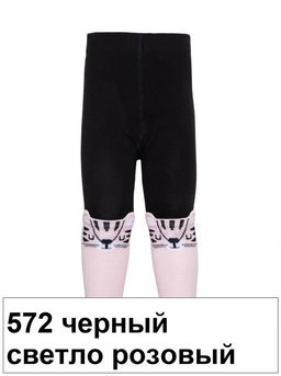 Колготки дет. TIP-TOP 17С-60СП, р. 104-110 (20)! КСЗ - 572 черный-светло-розовый