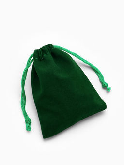 Набор мешочков подарочных, бархатные, 50 шт. 7×9 см (±1 см), зелёный