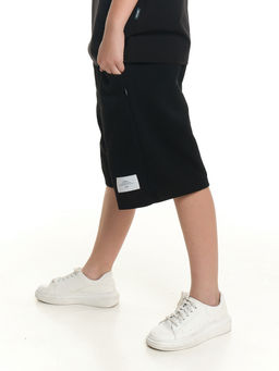 Шорты Багги Бермуды для мальчика 22-6979 черный - Mini maxi фото 9