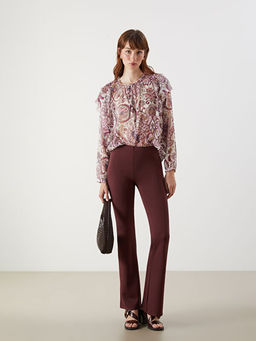 Beli Lastikli Kad?n Tayt Pantolon