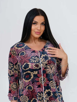 Халат женский, цвет красный