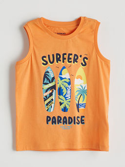 Bask?l? Erkek ?ocuk ?ortlu Pijama Tak?m?