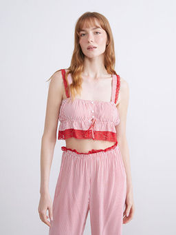 Dantel Detayl? Kad?n Pijama Tak?m?