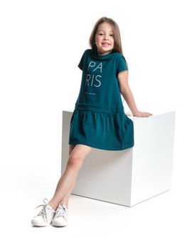 Платье с принтом UD 6406 т.зеленый - Mini maxi фото 3