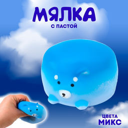 Цена за 12 шт. Антистресс игрушка «Собачка», мялка с пастой, МИКС