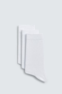 BASIC RIB SOCKS 3-PACK - Zara фото 5