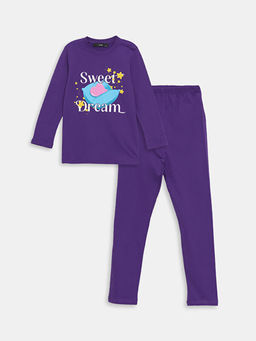 Bisiklet Yaka K?z ?ocuk Pijama Tak?m