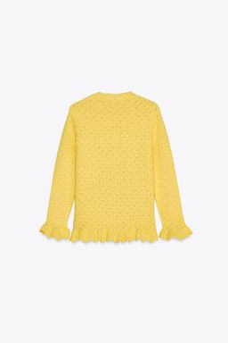 RUFFLED KNIT CARDIGAN - Zara фото 14