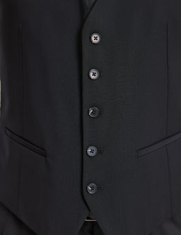 Siyah Slim Fit Yelek
