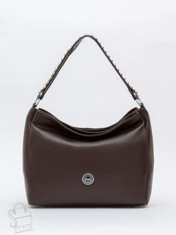 Сумка женская кожаная 0539C d.coffee Polina&Eiterou