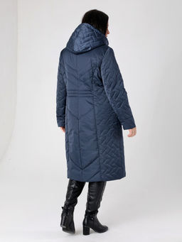 24110 Плащ утепл. т.синий - Dizzyway фото 5