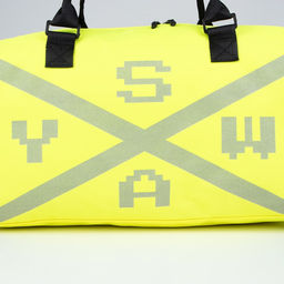 Сумка спортивная SWAY на молнии, отдел из ПВХ, отдел для обуви, наружный карман, цвет лимон - Nazamok фото 9