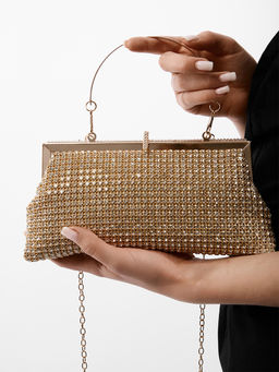 LACCOMA сумка STH01629-золотой стразы хлопок