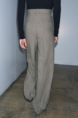CHECK TROUSERS WITH DARTS ZW COLLECTION - Zara фото 3
