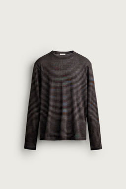 CAMISETA JACQUARD RAYAS C??AMO - VISCOSA / rayas - Zara фото 7